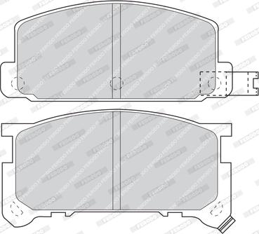 Ferodo FDB326 - Brake Pad Set, disc brake www.autospares.lv