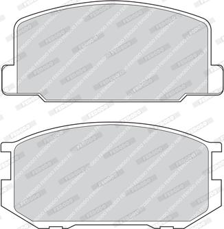 Ferodo FDB322 - Тормозные колодки, дисковые, комплект www.autospares.lv