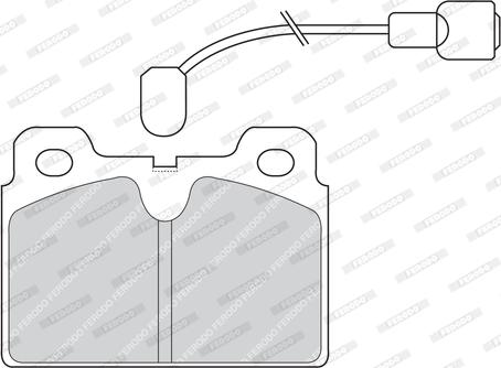 Ferodo FDB268 - Bremžu uzliku kompl., Disku bremzes www.autospares.lv