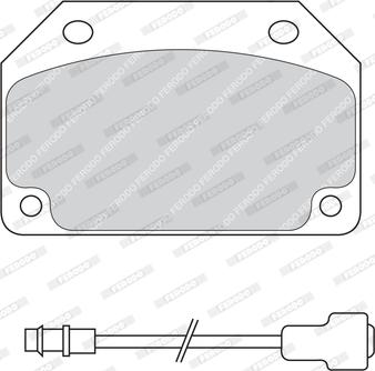 Ferodo FDB203 - Тормозные колодки, дисковые, комплект www.autospares.lv