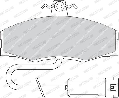 Ferodo FDB289 - Brake Pad Set, disc brake www.autospares.lv