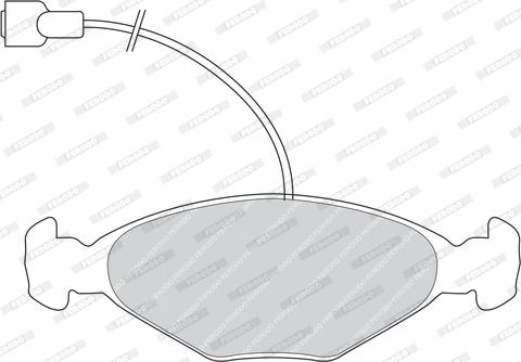 Ferodo FDB236 - Brake Pad Set, disc brake www.autospares.lv