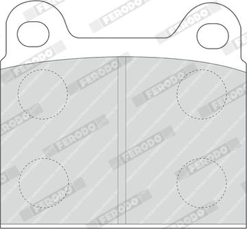 Ferodo FDB2 - Bremžu uzliku kompl., Disku bremzes www.autospares.lv