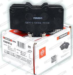 Ferodo FDB797-D - Bremžu uzliku kompl., Disku bremzes www.autospares.lv