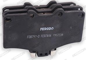 Ferodo FDB797-D - Bremžu uzliku kompl., Disku bremzes www.autospares.lv