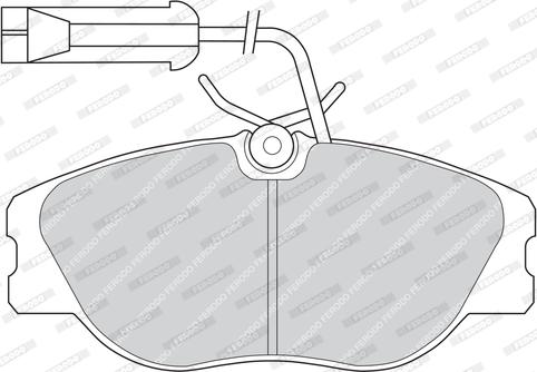 Ferodo FDB768 - Brake Pad Set, disc brake www.autospares.lv