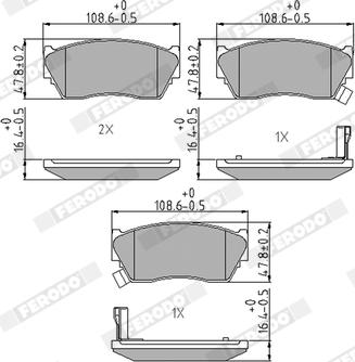 Ferodo FDB763 - Brake Pad Set, disc brake www.autospares.lv