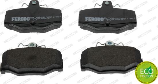 Ferodo FDB707 - Тормозные колодки, дисковые, комплект www.autospares.lv