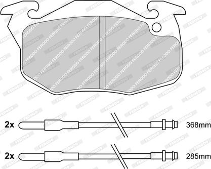 Ferodo FDB719-D - Тормозные колодки, дисковые, комплект www.autospares.lv