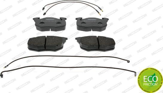 Ferodo FDB719 - Тормозные колодки, дисковые, комплект www.autospares.lv