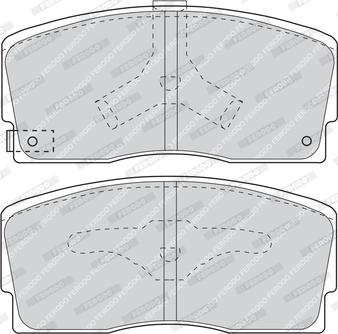 Ferodo FDB718 - Bremžu uzliku kompl., Disku bremzes www.autospares.lv