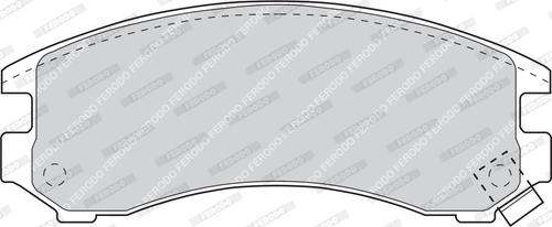 Ferodo FDB780 - Тормозные колодки, дисковые, комплект www.autospares.lv