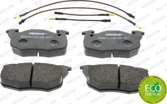 Ferodo FDB729 - Brake Pad Set, disc brake www.autospares.lv