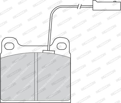 Ferodo FDB724 - Brake Pad Set, disc brake www.autospares.lv