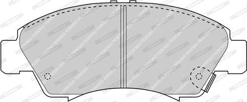 Ferodo FDB777-D - Тормозные колодки, дисковые, комплект www.autospares.lv