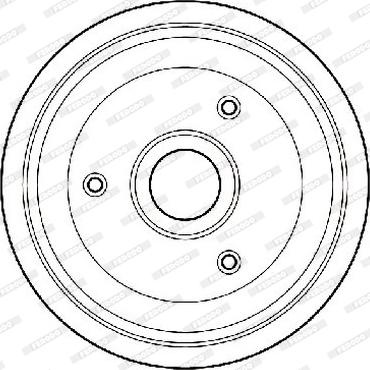 Ferodo FDR329702 - Тормозной барабан www.autospares.lv