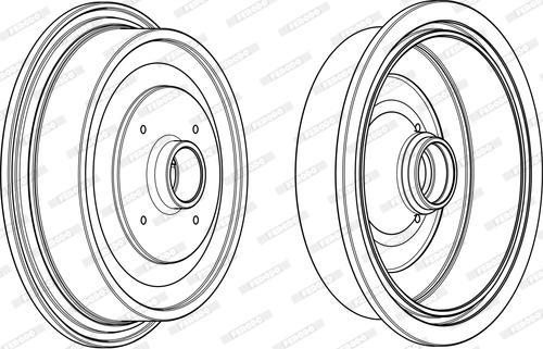 Ferodo FDR329133 - Bremžu trumulis www.autospares.lv