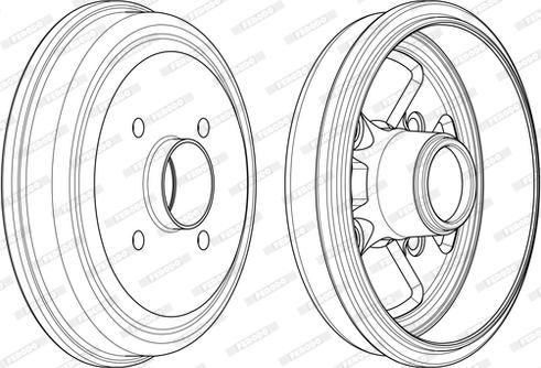 Ferodo FDR329802 - Тормозной барабан www.autospares.lv