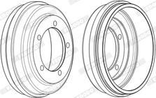 Ferodo FDR329258 - Bremžu trumulis www.autospares.lv