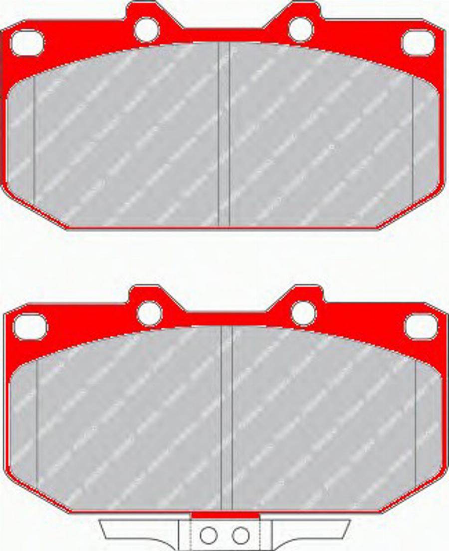 Ferodo FDS986 - Brake Pad Set, disc brake www.autospares.lv