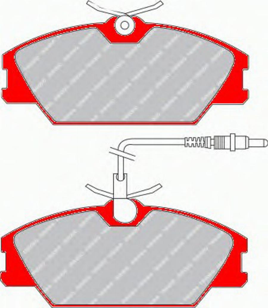 Ferodo FDS406 - Piederumu komplekts, Bremžu loki autospares.lv