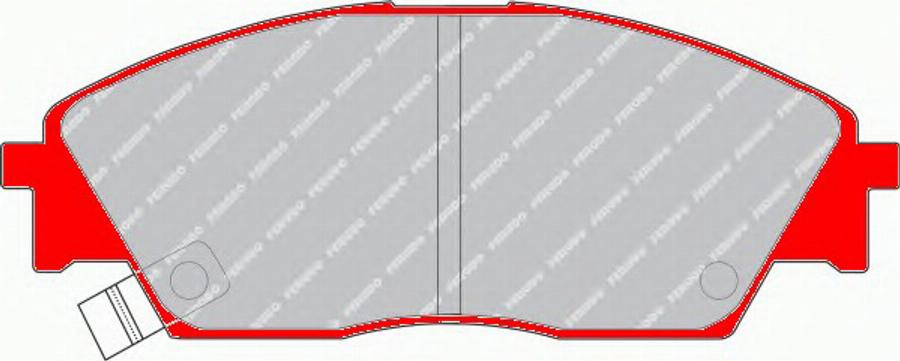 Ferodo FDS598 - Brake Pad Set, disc brake www.autospares.lv