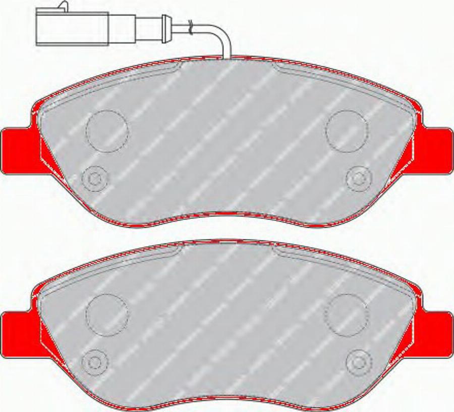 Ferodo FDS1468 - Bremžu uzliku kompl., Disku bremzes autospares.lv