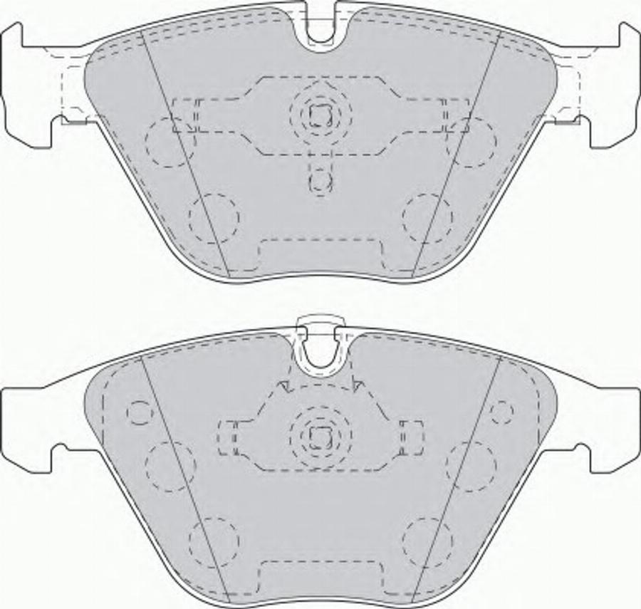 Ferodo FDS1628 - Brake Pad Set, disc brake www.autospares.lv