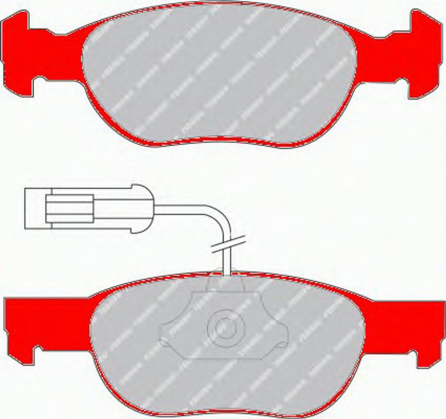 Ferodo FDS1040 - Brake Pad Set, disc brake www.autospares.lv