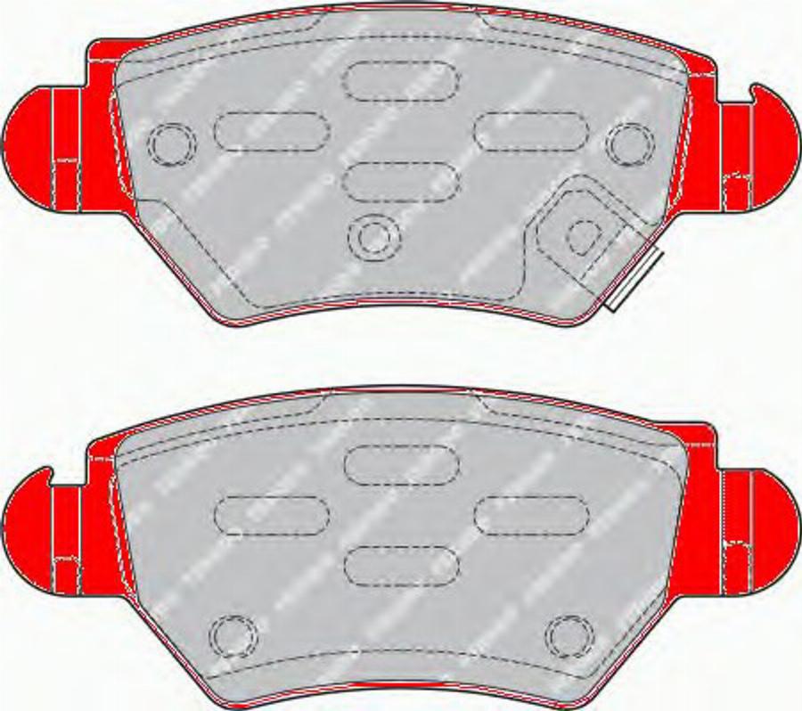 Ferodo FDS1294 - Тормозные колодки, дисковые, комплект www.autospares.lv