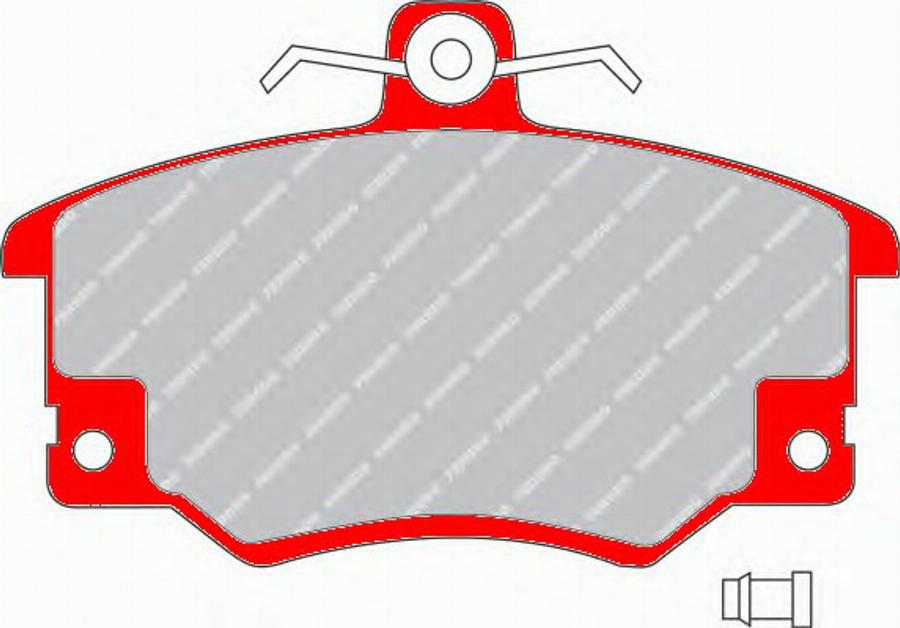 Ferodo FDS370 - Brake Pad Set, disc brake www.autospares.lv