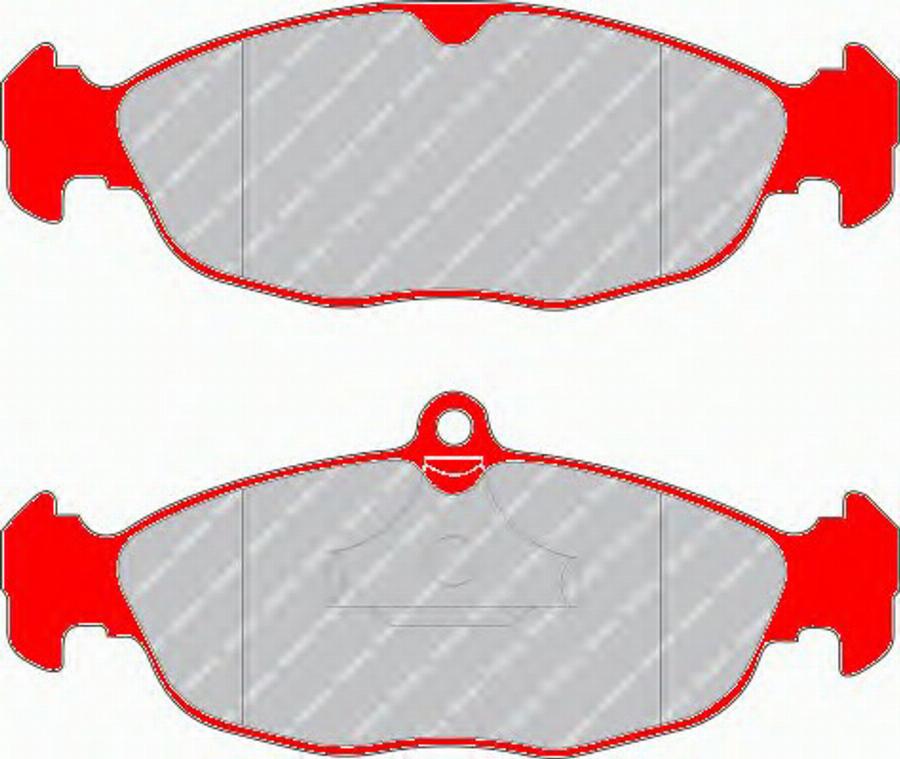 Ferodo FDS732 - Brake Pad Set, disc brake www.autospares.lv