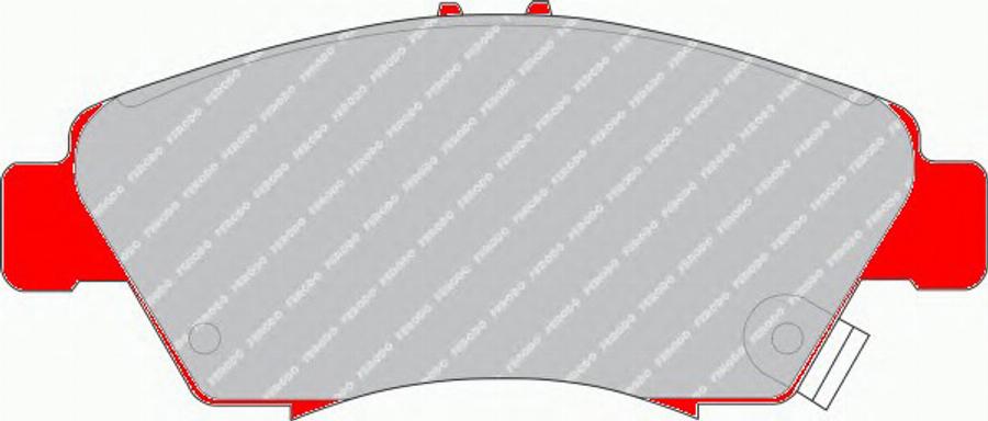 Ferodo FDS776 - Brake Pad Set, disc brake www.autospares.lv