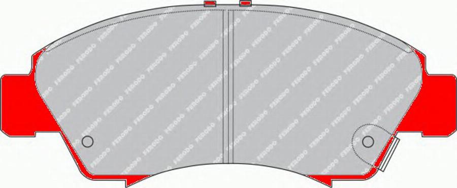 Ferodo FDS777 - Brake Pad Set, disc brake www.autospares.lv