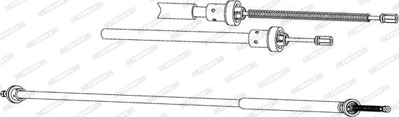 Ferodo FHB434541 - Trose, Stāvbremžu sistēma autospares.lv