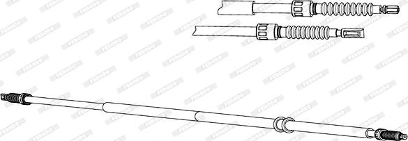 Ferodo FHB432634 - Trose, Stāvbremžu sistēma www.autospares.lv