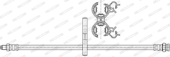 Ferodo FHY2618 - Bremžu šļūtene www.autospares.lv