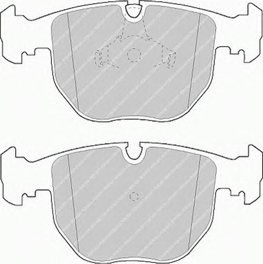 Ferodo FQT997 - Bremžu uzliku kompl., Disku bremzes www.autospares.lv