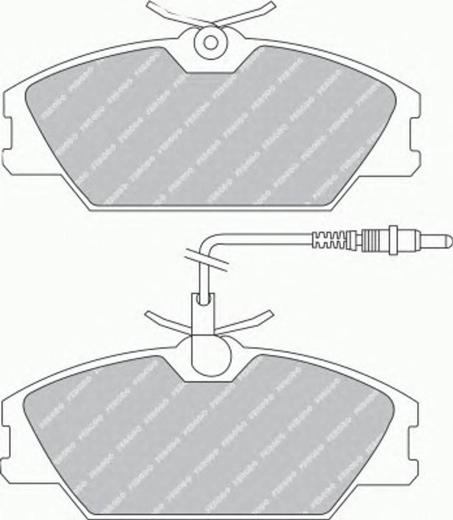 Ferodo FQT406 - Bremžu uzliku kompl., Disku bremzes autospares.lv