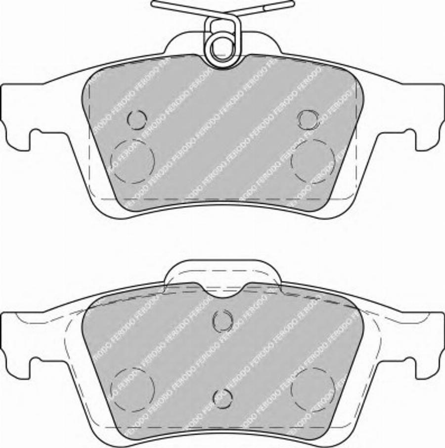 Ferodo FQT1931 - Тормозные колодки, дисковые, комплект www.autospares.lv