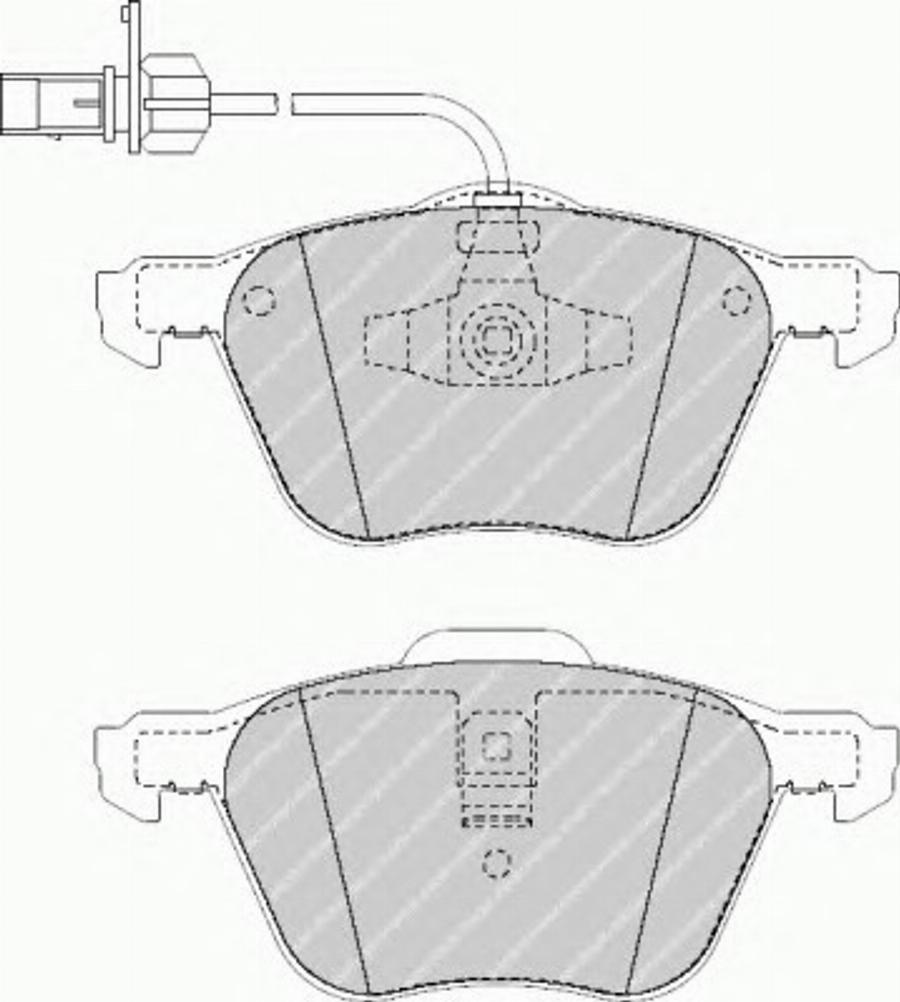 Ferodo FQT1497 - Тормозные колодки, дисковые, комплект www.autospares.lv