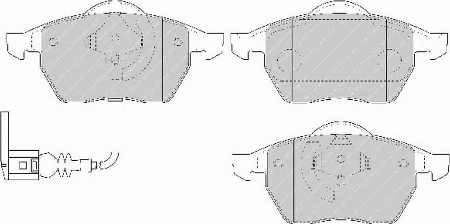 Ferodo FQT1463 - Brake Pad Set, disc brake www.autospares.lv