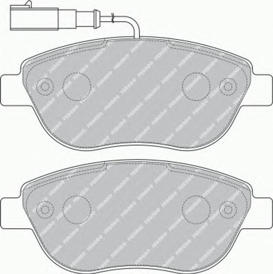 Ferodo FQT1467 - Тормозные колодки, дисковые, комплект www.autospares.lv