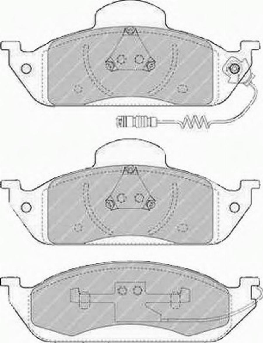 Ferodo FQT1400 - Bremžu uzliku kompl., Disku bremzes www.autospares.lv