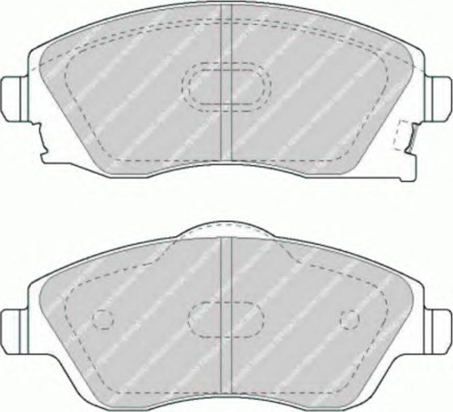 Ferodo FQT1424 - Brake Pad Set, disc brake www.autospares.lv