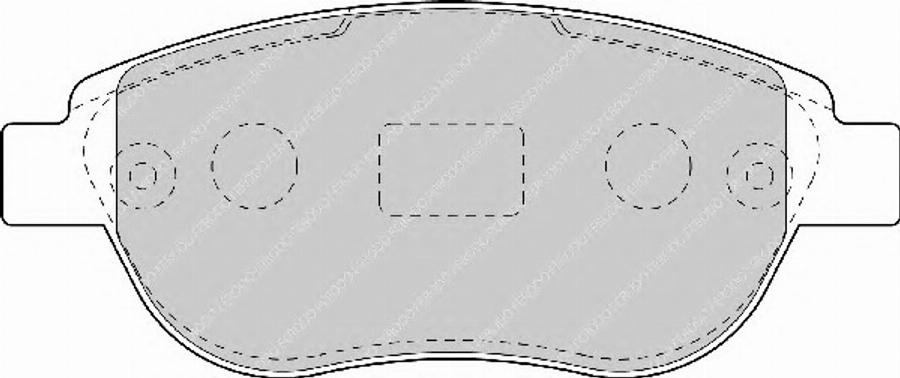 Ferodo FQT1476 - Brake Pad Set, disc brake www.autospares.lv