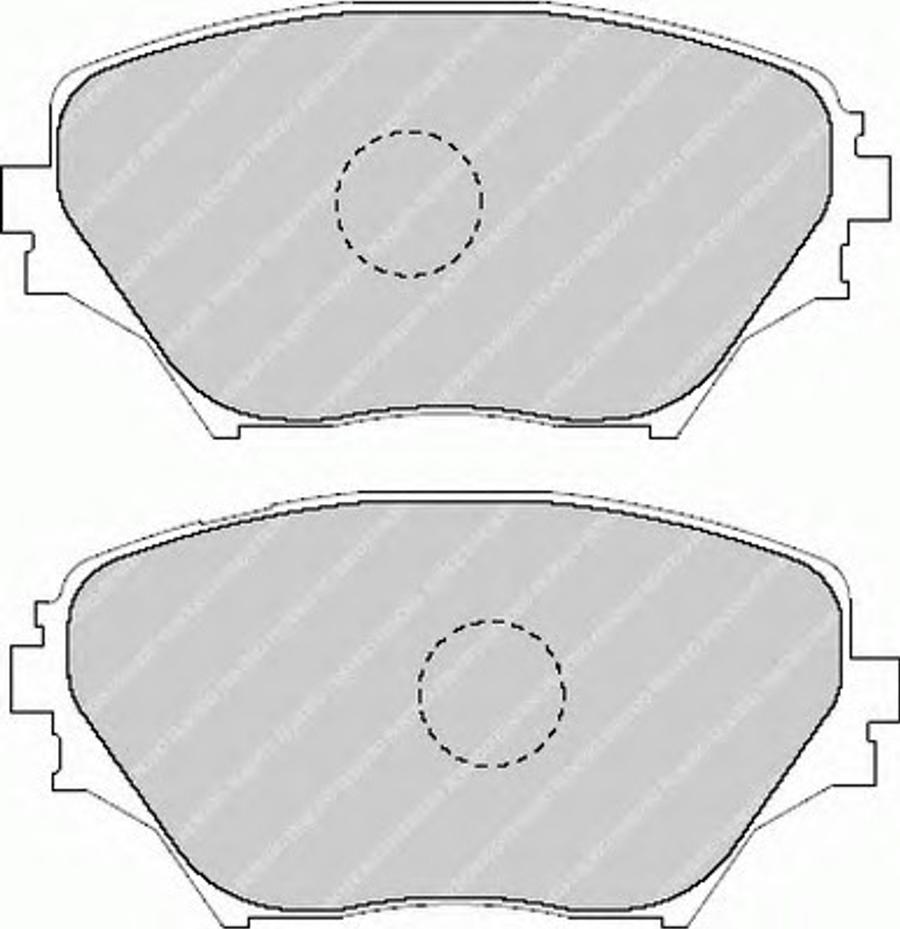 Ferodo FQT1514 - Brake Pad Set, disc brake www.autospares.lv