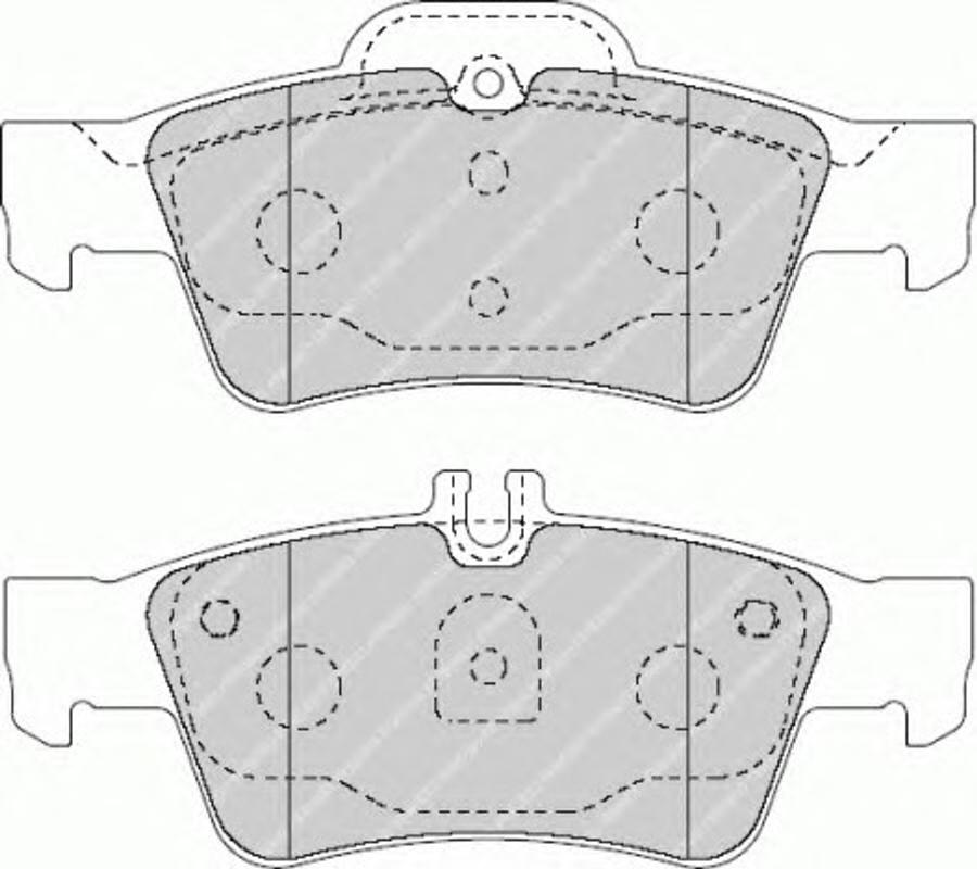 Ferodo FQT1526 - Тормозные колодки, дисковые, комплект www.autospares.lv