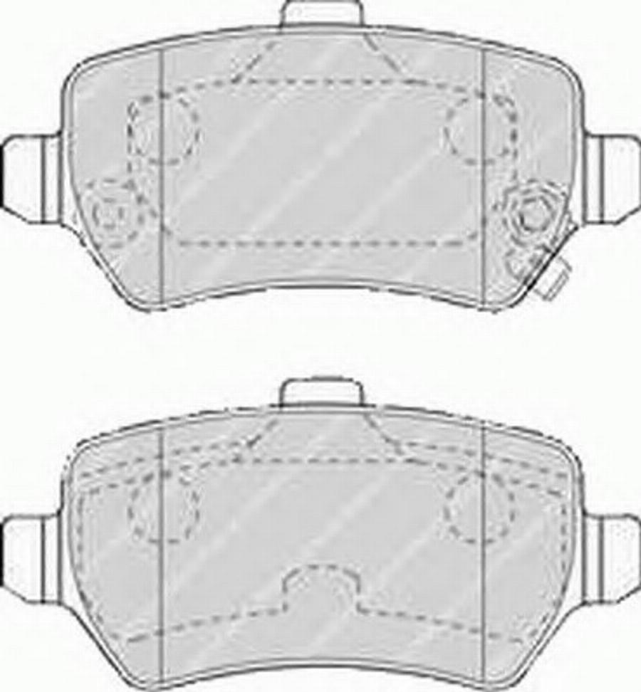 Ferodo FQT1521 - Brake Pad Set, disc brake www.autospares.lv