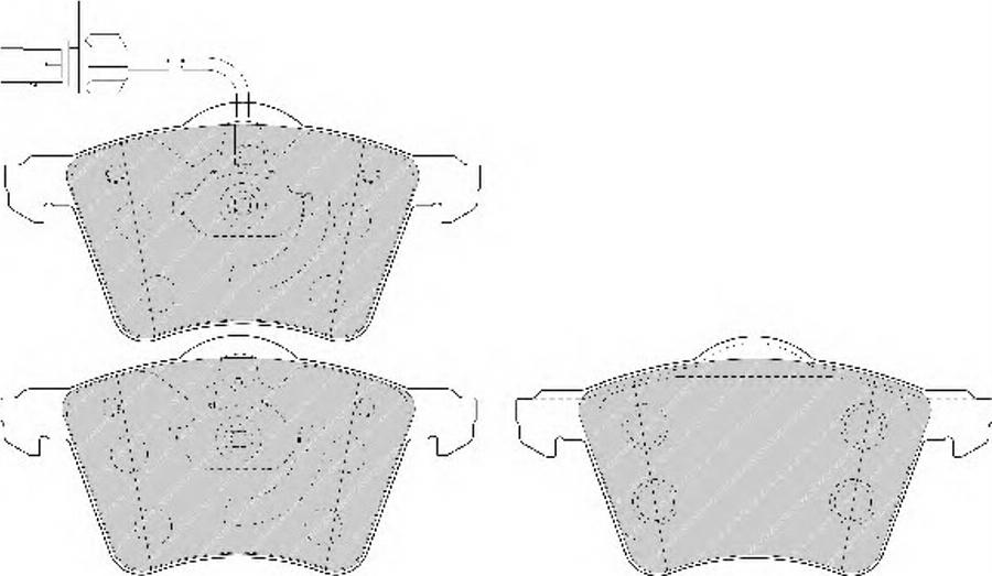 Ferodo FQT1654 - Brake Pad Set, disc brake www.autospares.lv